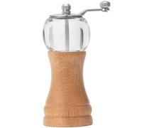 Moulin à épices, moulin sel et poivre, Shaker manuel, broyeur d'herbes, Rotor en céramique réglable, outils de cuisine Moulin à poivre manuel(Wood Color)