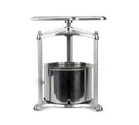 Moulin à fruits manuel avec seau en acier inoxydable pour cidre, fromage, herbes et légumes