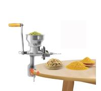 moulin a grain Manuel Réglable, 0,5 kg, pour Céréales et Maïs à la Maison | Disque en Acier au Manganèse, Réglage de Mouture, Fixation par Pince C, Corps en Fonte, pour Cuisine et Usage Domestique