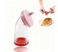 Moulin à graines de sésame - Moulin à sésame manuel pour une saveur fraîche, moulin à graines de lin, facile à tourner pour riz, salades, nouilles et sautés, compact de 11,4 cm, corps en plastique et