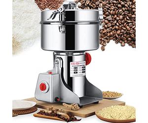 Moulin à Grains 1500g Moulin à Farine Moulin à Epices Electrique Moulin a Cereales et Grain Haute Vitesse 25000 R/min Pour Broyage Rapide Contre les Surcharges Moulin à Herbes, épices, Noix, Céréales