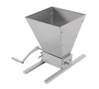 Moulin à Grains, Broyeur à Malt Manuel et Électrique en Acier Inoxydable avec Rouleaux Réglables 0-2,5mm, Trémie 4L pour Brassage Maison, Concasseur à Orge et Blé, 2 Modes de Broyage