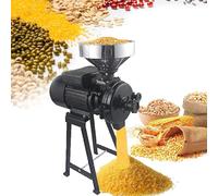 Moulin à grains commerciaux 1500 W, 1400 tr/min électrique sec et humide avec production de 50 kg/h, broyeur de maïs de diamètre de broyage de 150 mm, céréales sèches, riz, blé et maïs