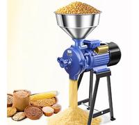Moulin à grains d'alimentation, 4800 W broyeur pour une utilisation humide et sèche, grossier réglable, corps en acier inoxydable pour repas grossiers, repas fins, boues épaisses, boues fines