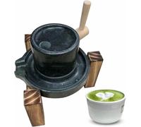 Moulin à grains de pierre - Machine de meulage en poudre de matcha pour grains de café, blé, orge, riz - Granit naturel fait à la main