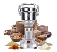 Moulin à grains électrique 150 g - 1500 W - Moulin à flocons d'avoine - Moulin à épices commercial - Moulin à farine en acier inoxydable - Moulin à farine pour la maison - Moulin à épices électrique