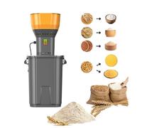 Moulin à grains électrique 30L/45L 1300W - Acier inoxydable avec 7 tamis, réglable pour blé, maïs, riz, café, épices, usage domestique ou agricole(45L)