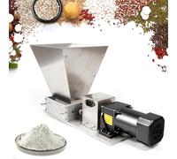 Moulin à grains électrique 60 W, avec trémie de 4 L/4,23 QT 2 rouleaux, broyeur d'orge en acier inoxydable de 20 kg/h pour fraisage de grain