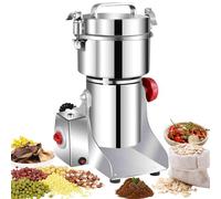 Moulin à Grains Électrique 800g, pour Sèches Herbe/Céréales/Café/Riz, 3000W Grinder à Grain Farine 36000RPM Haute Vitesse en Acier Inoxydable, Protection contre Surcharges & Open-Cover-Stop