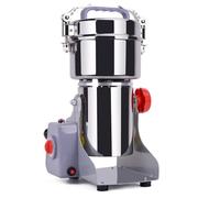 Moulin À Grains Électrique Balançoire Acier Inoxydable 6 Lames Haute Vitesse Broyeur Herbes Sèches Minuteur Protection Surcharge 0-3Min 28000TMin 1800W Usage Céréales Graines Noix Épices Poivre