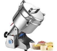 Moulin à Grains en Acier, Moulin, Moteur Commercial, avec Protection Contre la Surcharge et l'arrêt du Couvercle Ouvert, M (Taille : 4500g)