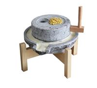 Moulin À Grains Manuel Pour Farine,Avec Cadre En Bois,Moulin À Main Domestique Fait À La Main,Broyeur À Poudre,Pour Café,Farine,Fèves,Orge,Épices(20cm/7.9in)