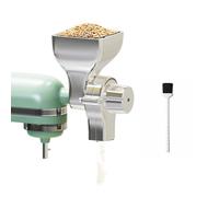 Moulin à grains pour KitchenAid Mélangeur sur Socle par MMOBIEL - 12 Niveaux de Mouture Ajustables - Moulin à Farine en Metal pour Moudre le Blé, l'avoine, les Noix & Plus - Facile à Nettoyer