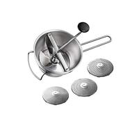 Moulin à légumes - GEFU - Flotte Lotte - Argenté/white - Inox - 3 disques interchangeables