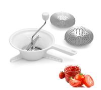 Moulin À Légumes Manuel, Moulin À Nourriture À Manivelle Avec 3 Disques De Broyage, Purée De Pommes De Terre En Plastique, Presse Purée Ecrase Pomme De Terre Broyeur Alimentaire Pour Sauce