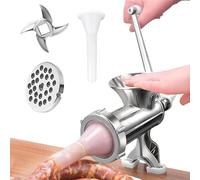 Moulin À Légumes | Moulin À Alimentation Robuste,Broyeur De Viande Avec 3 Tubes À Saucisses - Pour Cuisine Maison Restaurant Appartement Étudiant Poivre Champignon Poulet