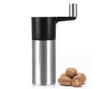 Moulin à Noix de Muscade avec Récipient de Conservation, Moulin À Noix De Muscade Manuel En Acier Inoxydable, Râpe à Muscade, Moulin À Muscade Avec Réservoir