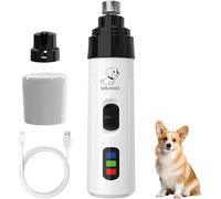 Moulin à ongles pour chien - Silent Groom Pro Coupe-griffes électrique rechargeable USB-C avec 2 têtes de meulage, lime à ongles pour chiens et chats de petite, moyenne et grande taille