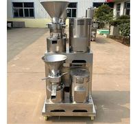 Moulin à pâte de sésame industriel en acier inoxydable pour fabrication de beurre de noix de tahini et de sauce, parfait pour les cuisines commerciales et les lignes de fabrication alimentaire