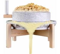 Moulin à Pierre à manivelle pour la Fabrication du Lait de soja, broyage Manuel, Finesse réglable, Usage Domestique, en Bois, Outil de Cuisine Traditionnel.