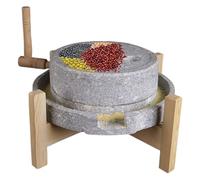 Moulin À Pierres De Granit Naturel,Moulin À Grains Manuel Pour Farine,broyeur De Muscade,Manivelle,Pour Pâte De Riz,Haricots,Blé,Café,Épices(20cm/7.9in)