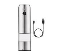 Moulin à poivre automatique générique - Moulin à sel et poivre rechargeable, noyau en céramique | Bouteille pour moudre sel de mer au poivre, broyeur électrique de cuisine portable, salière avec