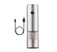 Moulin à poivre automatique, moulin à poivre électrique | USB -rechargeable moulin à sel moulin à poivre moulin à poivre | Acrylique repas planificateur céramique noyau, rugosité réglable, portable