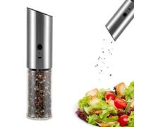 Moulin à poivre électrique à sel - Moulin à poivre à batterie de 405 g, broyeur réglable à éclairage LED, à épices automatique rechargeable, gadget de cuisine facile à utiliser | Cuisiner salle