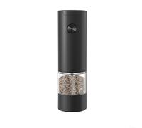 Moulin à poivre électrique automatique avec bouton inférieur réglable pour la grosseur, lumière LED, rechargeable, fonctionne avec les épices sèches (1)