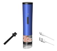 Moulin à poivre électrique portable - broyeur automatique à une main | Crusheur d'épices à batterie pour sel, grains de poivre, cumin, outil de cuisson de cuisine, accessoire de table à manger, Disp d
