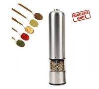 Moulin à poivre électrique - TD® - Professionnel - Acier inoxydable - 50x223mm - 0,3 kg