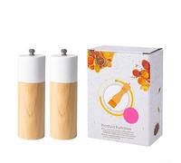 Moulin à poivre en bois au design classique qui se fond dans n'importe quel décor de cuisine tout en offrant un usage quotidien pratique (Blanc (2))