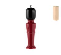 Moulin À Poivre En Bois Rouge/Noir Carbone 25 CM K101 Maison