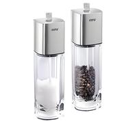 Moulin à poivre et à sel - Ensemble - Acier inoxydable - 18cm - Design contemporain - 2 pièces