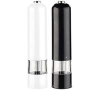 Rosenstein & Söhne Moulin électrique poivre & sel N&B Broyeur céramique LED 2 pièces