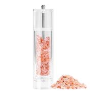 Moulin à poivre manuel en acrylique transparent pour poivre, cumin, sel de mer, poivre sec et plus encore - 21,6 cm (cylindrique)