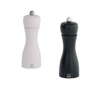 Set de 2 moulins à sel et à poivre manuels Tahiti Noir et Blanc 15 cm