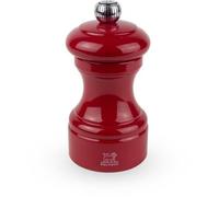 PEUGEOT - Moulin à Poivre Bistro 10 cm - Réglage Classique - En Bois Labellisé PEFC - Fabrication Française - Coloris Laqué Rouge Passion