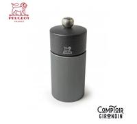 PEUGEOT - Moulin à Poivre Line 12 cm - Réglage Classique - Aluminium et Bois Labellisé PEFC - Fabrication Française - Coloris Carbone