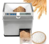 Moulin à Riz et décortiqueuse Automatique, processeur de Riz électrique 500 W, capacité de 30 kg/h avec précision de fraisage réglable, pour Le Traitement des céréales de blé et de Riz