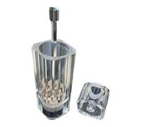 Moulin à Sel de Mer - Moulin À Sel Et Poivre | Manuel Rechargeable Transparent Réglable Ustensiles De Cuisine Pour Salle À Manger Camping Cuisson Pique-Nique Décoration Maison Table