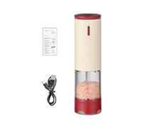 Moulin à sel électrique avec résultat de broyage uniforme Corps ABS Idéal pour les cuisines à domicile et les amateurs de nourriture Moulin à épices électrique