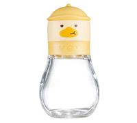 Moulin à sel et poivre, 180 ml/200 ml, jaune canard portable, moulin à poivre de cuisine manuel de qualité supérieure avec grossièreté réglable pour assaisonnements, sel de mer, grains de café