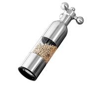 Moulin à sel et poivre en acier inoxydable - Moulin à assaisonnement rechargeable, broyeur manuel, accessoire de table de cuisine durable | Outil de meulage réglable pour grains de mer, restaurant