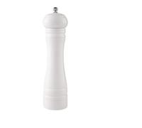 Moulin à sel et poivre manuel en bois de 8 pouces, Rotor réglable céramique, broyeur épices d'assaisonnement, outils cuisine Moulin à poivre manuel(8inch white)