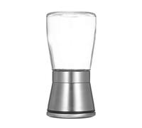 Moulin à sel et poivre rechargeable avec réglage de la granularité en acier inoxydable 304 shakers couvercle support pot assaisonnements conteneur