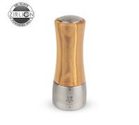 Moulin à Sel Manuel 16 cm en Bois Olivier/Inox MADRAS Mécanisme Zirlion