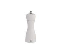Moulin à Sel manuel Tahiti en bois de hêtre Blanc Mat 15 cm