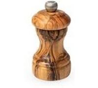 Moulin à sel manuel en bois d'olivier, 10 cm - 4in bistro G