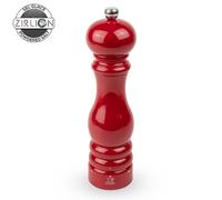 PEUGEOT - Moulin à Sel Paris u'Select 22 cm - 6 Réglages de Moutures Prédéfinies - En Bois Labellisé PEFC - Fabrication Française - Coloris Laqué Rouge Passion